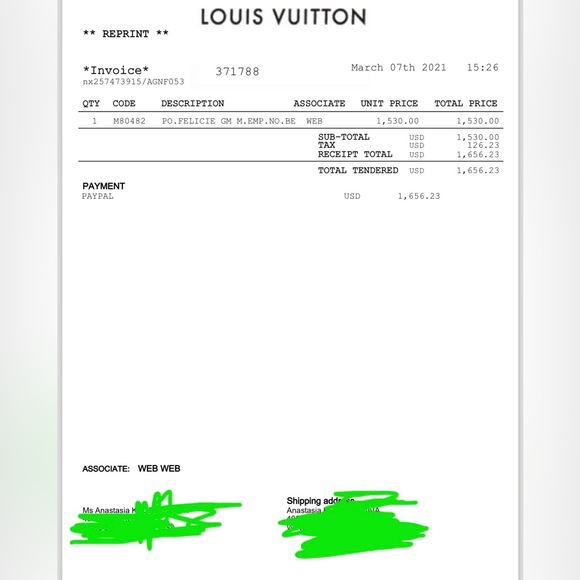 Louis Vuitton Félicie Pochette Monogram Empreinte Leather - Picture 10 of 10